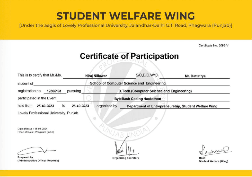 ByteBash Coding Hackathon